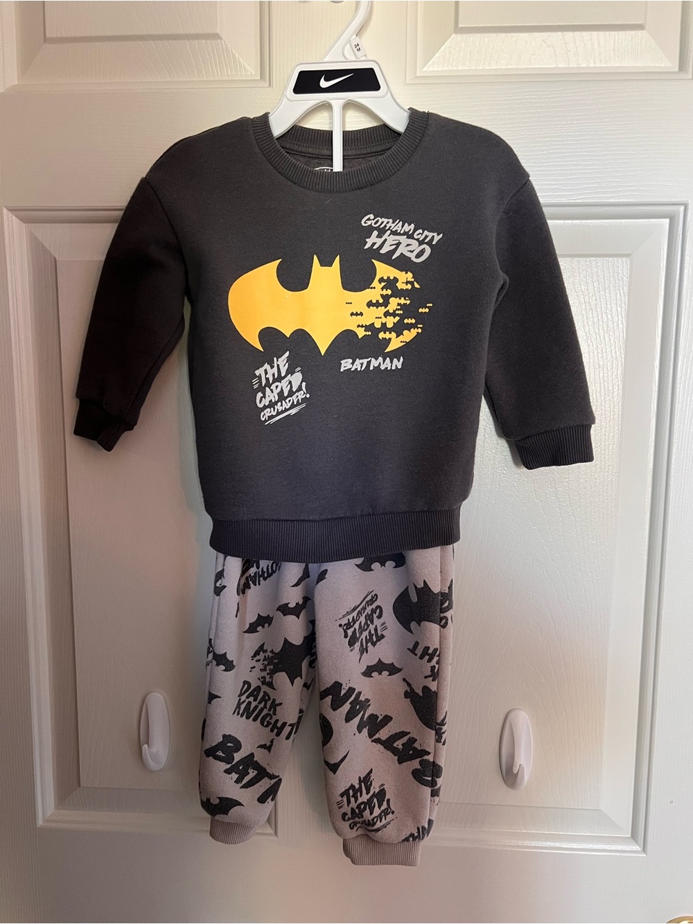 Batman Kids 12-18mo Set - Black & Gray